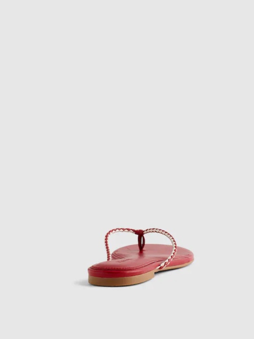 Madewell The Iggy Braided Thong Sandal Bright Ember Multi Size 8 1/2 $98 0A555 - Picture 3 of 6